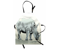 Rhinoceros Art Apron