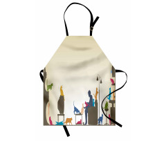 Crazy Cat Lady Home Apron