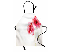 Red Poppies Vivid Spring Apron