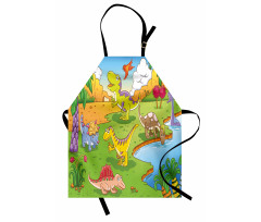 Cartoon Style Animals Apron