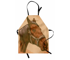 Engraving Horse Head Apron