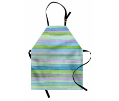 Watercolor Stripes Artwork Apron