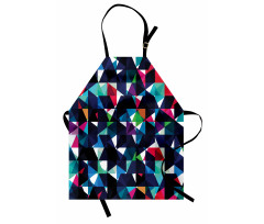 Retro Colorful Mosaic Apron