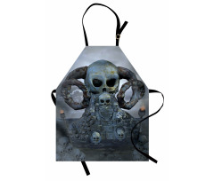 Scary Horns Graves Apron