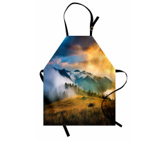 Misty Mountaintops Apron