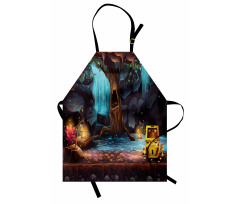 Cartoon Cave Treasure Apron