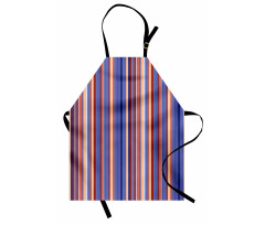 Gradient Color Stripes Apron