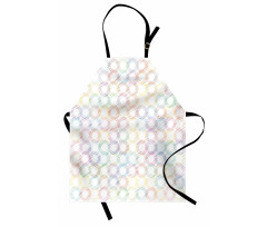 Grunge Colored Circles Apron