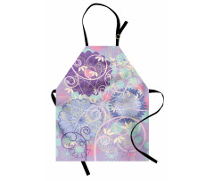 Dandelions Leaves Swirls Apron