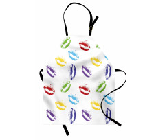 Seductive Lips Kisses Art Apron