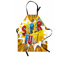 Comic Book Words Cartoon Apron