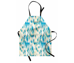 Hexagonal Abstract Grunge Apron