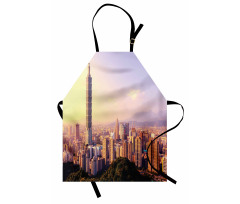 Skyline Taipei Taiwan Apron