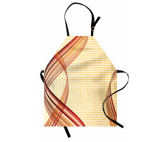 Abstract Curvy Stripes Apron