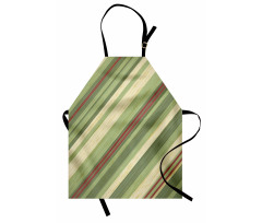 Diagonal Stripes Grungy Apron