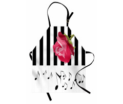 Red Rose on the Piano Apron