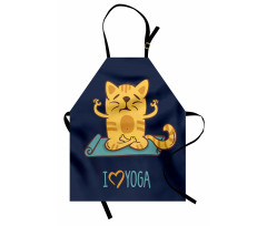 Cat Lotus Position Apron