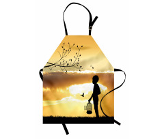 Child with a Bird Cage Apron