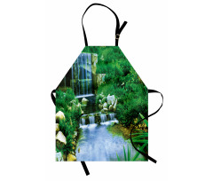 Waterfall Rocks Forest Apron