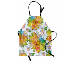 Macro Flower Petals Art Apron