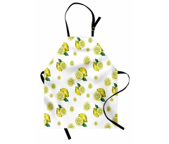 Lemon Slices Leaves Apron