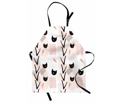 Cat Faces Dotted Apron