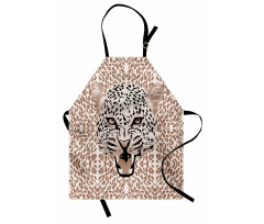 Roaring Wild Leopard Apron