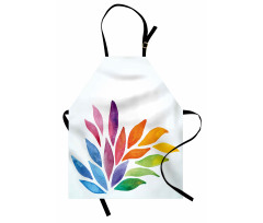 Rainbow Colored Flower Apron