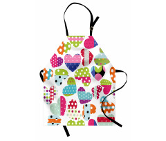 Heart Patches and Dots Apron