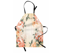 Blooming Hydrangea Flowers Apron