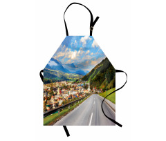 Road Alps Small Town Apron