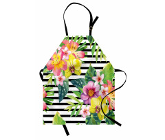 Various Flowers Bouquet Apron