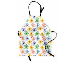 Watercolor Flowers Art Apron