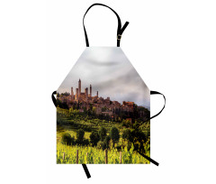 Medieval City in Italy Apron