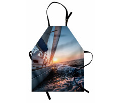 Sail Boat on Sea Hobby Apron