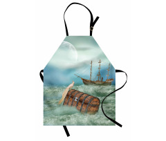 Old Trunk Ocean Waves Apron