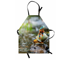 Frog Above the Snail Apron
