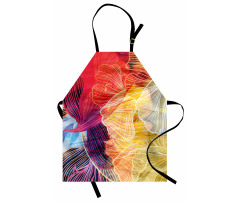 Abstract Colorful Natural Apron