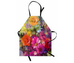 Daisies Peony Gerbera Apron