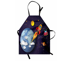 Rocket Earth Stars UFO Apron