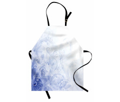 Abstract Floral Curl Apron