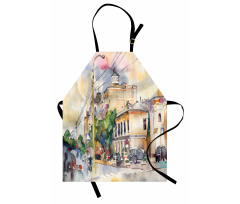 City Street Watercolors Apron