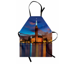 Stockholm Scenic Night Apron