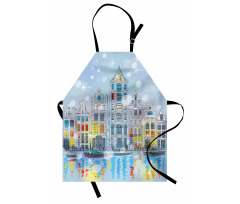 Amsterdam Canal Xmas Apron