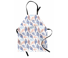 Abstract Marine Seashells Apron