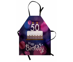 Cake Number Candles Apron