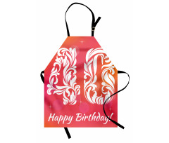 Happy Greeting Floral Apron