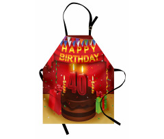 Party Set up and Cake Apron