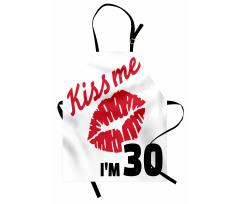 30th Birthday Kiss Apron