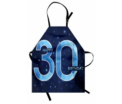 Modern Birthday Image Apron